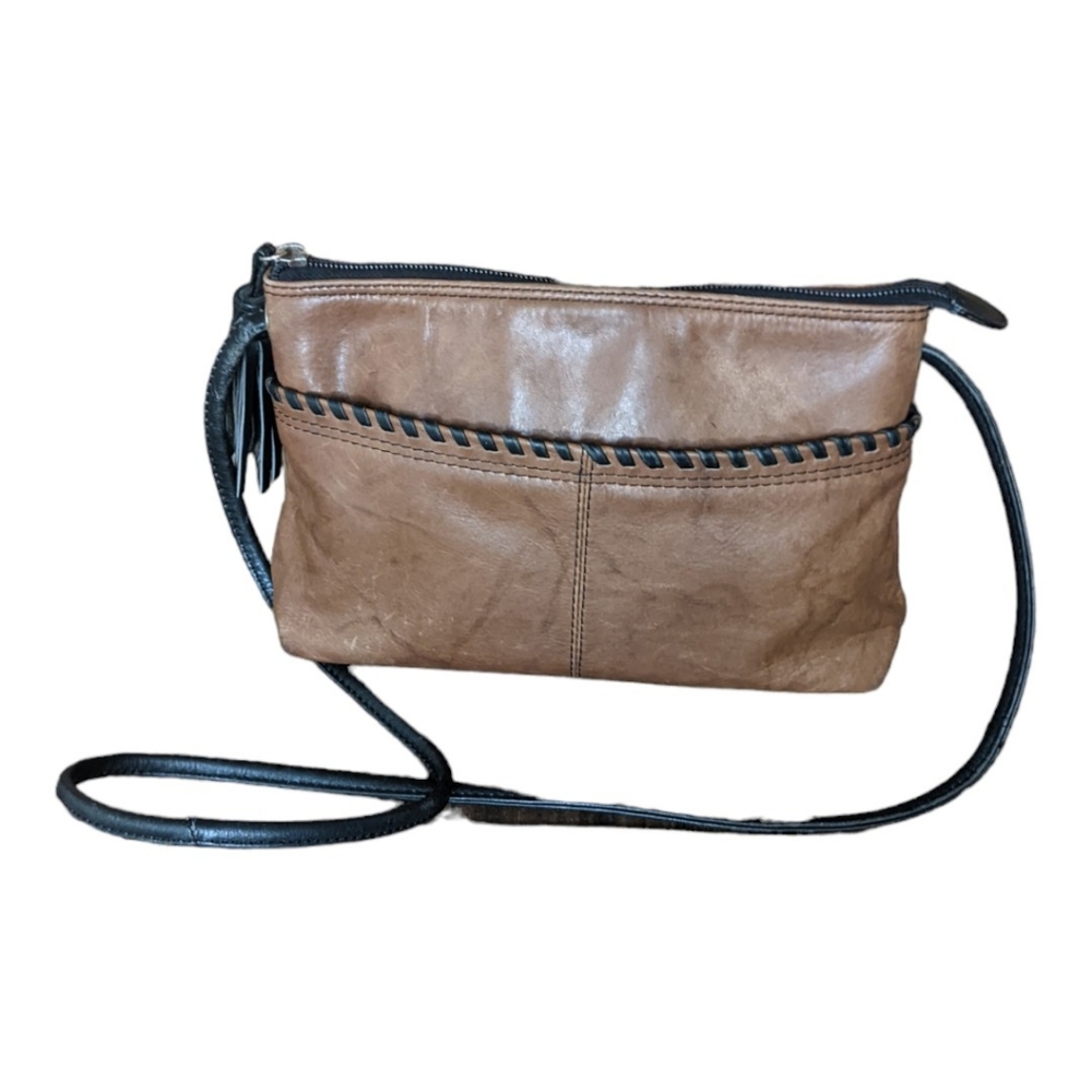 iIi New York Genuine Leather Crossbody Bag Purse